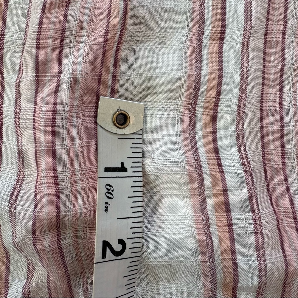 Aeropostale Long Sleeve Striped Button-Down Top Pink White Small‎ - Picture 13 of 13